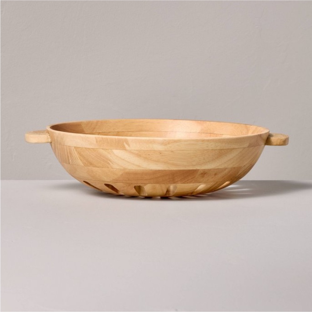 42oz Wooden Harvest Bowl Natural - Hearth & Hand™ with Magnolia